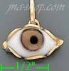 14K Gold Evil Eye Assorted Charm Pendant