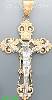 14K Gold Crucifix Cross Charm Pendant