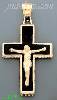 14K Gold Crucifix Cross Charm Pendant