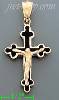 14K Gold Crucifix Cross Charm Pendant