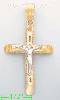 14K Gold Crucifix Cross Charm Pendant