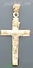 14K Gold Cross Crucifix Charm Pendant