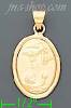 14K Gold Guardian Angel Charm Pendant