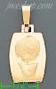 14K Gold Child Boy Praying Charm Pendant