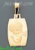 14K Gold Child Girl Praying Charm Pendant