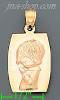 14K Gold Child Boy Praying Charm Pendant