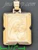 14K Gold Madonna & Child Charm Pendant