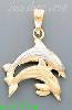 14K Gold Dolphin Charm Pendant