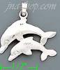 14K Gold Dolphin Charm Pendant