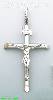 14K Gold Crucifix Fancy Cross Charm Pendant