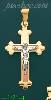 14K Gold Crucifix Fancy Cross Charm Pendant