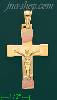 14K Gold Crucifix Fancy Cross Charm Pendant