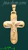 14K Gold Crucifix Fancy Cross Charm Pendant