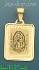 14K Gold Our Lady of Guadalupe Greek Design Edge Italian Picture