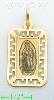 14K Gold Virgin of Guadalupe Italian Picture Charm Pendant