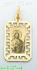 14K Gold Saint Jude Italian Picture Charm Pendant