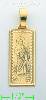 14K Gold Saint Jude Italian Picture Charm Pendant