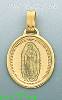 14K Gold Virgin of Guadalupe Italian Picture Charm Pendant