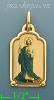 14K Gold Saint Jude Picture Charm Pendant