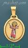 14K Gold Divne Infant Jesus Picture Charm Pendant