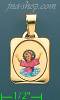 14K Gold Divne Infant Jesus Picture Charm Pendant