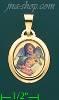 14K Gold Angel Praying for Child Picture Charm Pendant