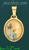 14K Gold First Communion Picture Charm Pendant