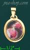 14K Gold Baptism Picture Charm Pendant