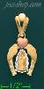 14K Gold Virgin of Guadalupe CZ Charm Pendant
