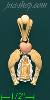 14K Gold Virgin of Guadalupe CZ Charm Pendant