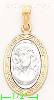 14K Gold Jesus Christ Italian Charm Pendant