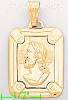 14K Gold Jesus Christ Italian Charm Pendant