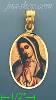 14K Gold Virgin of Guadalupe Picture Charm Pendant