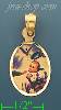 14K Gold Baptism Picture Charm Pendant