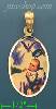 14K Gold Baptism Picture Charm Pendant