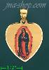 14K Gold Virgin of Guadalupe Picture Charm Pendant