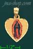 14K Gold Virgin of Guadalupe Picture Charm Pendant