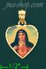 14K Gold Immaculate Heart of Mary Picture Charm Pendant