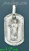 14K Gold Virgin of Guadalupe Tag Stamp & Charm Pendant