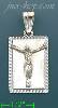 14K Gold Crucifix Stamp & Charm Pendant