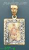 14K Gold Virgin of Guadalupe 3Color Stamp Charm Pendant