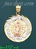 14K Gold Our Lady of Guadalupe 3Color Stamp Charm Pendant