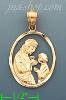 14K Gold Baptism Charm Pendant