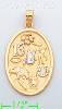 14K Gold Good Luck Symbols Lucky Charm Pendant