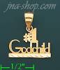 14K Gold #1 Godchild Charm Pendant