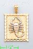 14K Gold Scorpion Charm Pendant