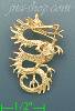 14K Gold Dragon Charm Pendant