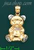 14K Gold Teddy/Plush Bear Charm Pendant