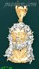 14K Gold Jesus Christ Religious Charm Pendant