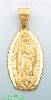 14K Gold Virgin of Guadalupe Religious Charm Pendant